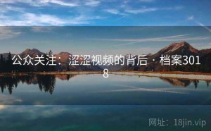 公众关注：涩涩视频的背后 · 档案3018