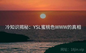 冷知识揭秘：YSL蜜桃色WWW的真相