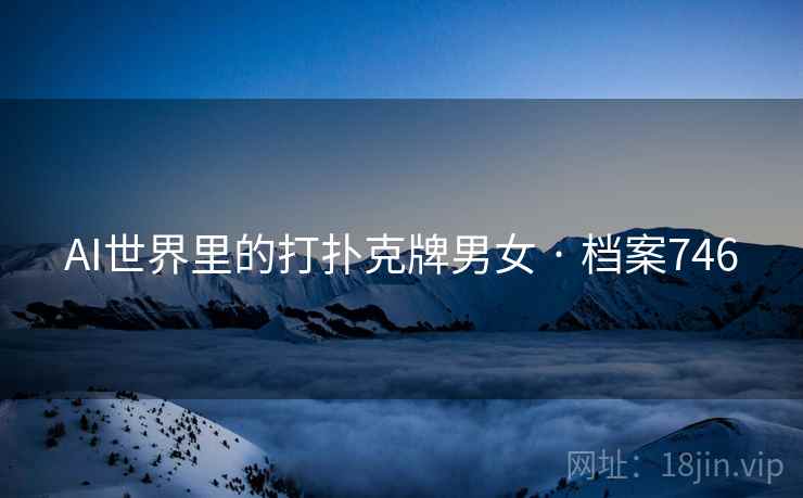 AI世界里的打扑克牌男女 · 档案746